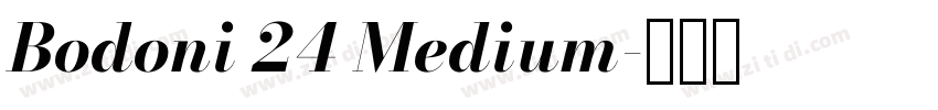 Bodoni 24 Medium字体转换